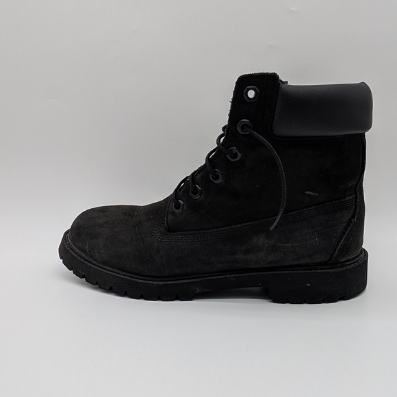 Timberland Boots- Youth Black Nubuck  Size 7 - Picture 3 of 7